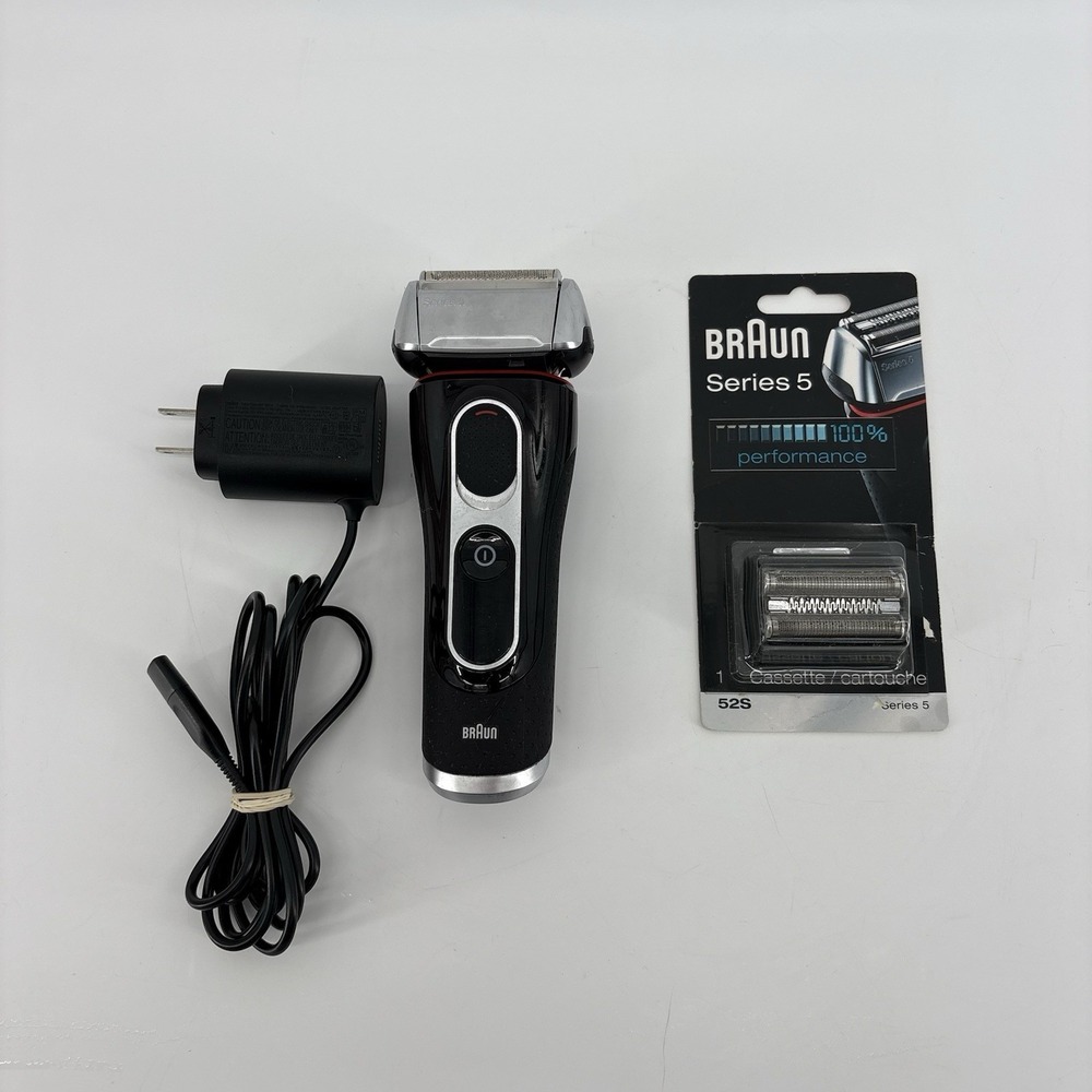 Braun Series 5 Electric Shaver 5478 Men Wet & Dry Rechargeable New 52S Head Read